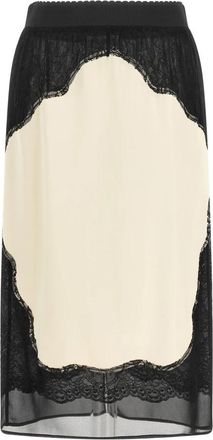 The Attico Midi Rok - Dames - Midirokken - Veelkleurig - S - Satijn - Rokken