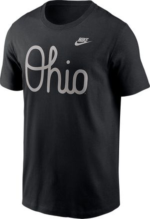 Nike Ohio State Vintage Script Nike Mens College T-Shirt in Black | N19900AOBV-2G4