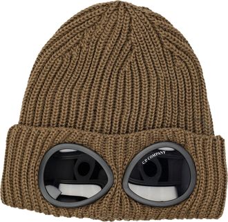 C.P. Company Extrafine Merino Wool Ribbed Knit Beanie