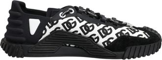 Dolce & Gabbana Black Logo Nylon Low Top NS1 Sneakers Mens Shoes (Pre-Owned)