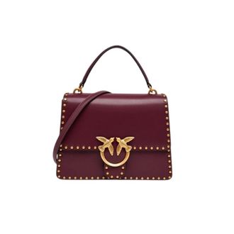 Pinko Love Bag One Top Handle Light - Dames - Handtassen - Rood - ONE Size - Leer - Tassen