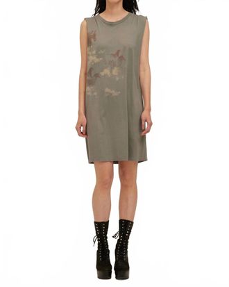Bloomingdale's Horses Tank Dress In Nickel