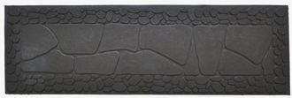 Imports Decor Imports Decor 827RBM Stone Rubber Step Mat, 33 by 10 by 1/4