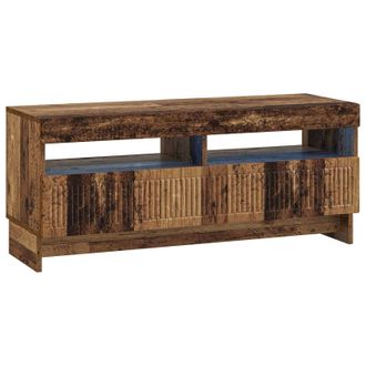 vidaXL Mueble De Tv Led Madera Envejecida Madera De Ingenier&iacute;a Vidaxl