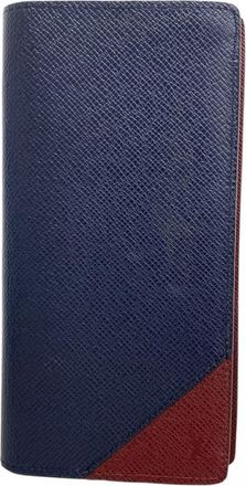 Louis Vuitton Bordeaux Navy Long Wallet (Bi-Fold) (Pre-Owned)