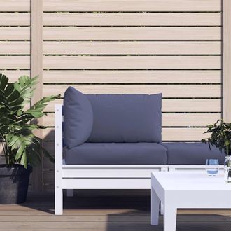 vidaXL Cojines Para Muebles De Palets 3 Uds Tela Oxford Azul Marino Vidaxl