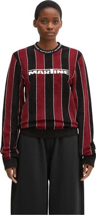 Martine Rose Sporty Logo Crew - Tops - Mujer - Multicolor - XS