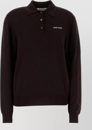 Miu Miu wool polo sweater