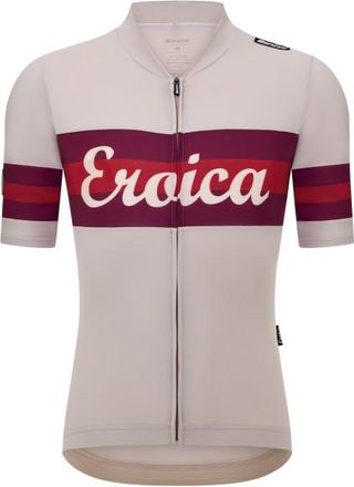 Santini Eroica Timo S/S Jersey Velotrikot - Unisex | grau
