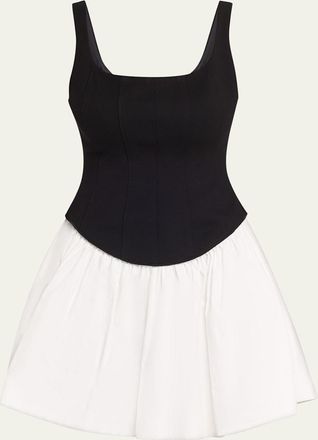 Toccin Felicie Drop-Waist Mini Dress