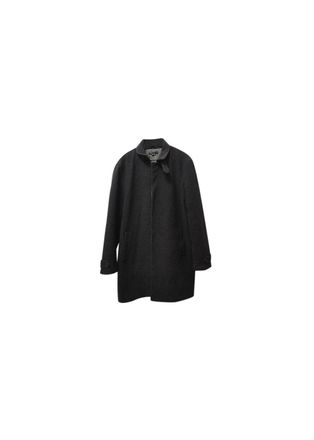 Theory Wool Blend Dark Grey Long Coat Size XXL