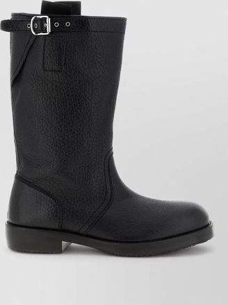 Dries Van Noten leather biker boots