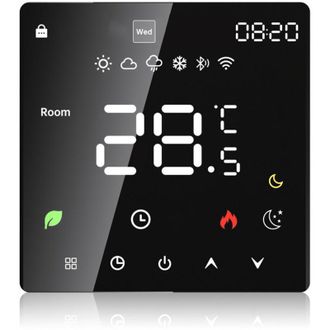 OEM Termostato Inteligente Wifi Tuya Para Calefacci&oacute;n El&eacute;ctrica Por Suelo Radiante, Compatible Con Calderas De Gas Con Funci&oacute;n De Enlace Para El Control D