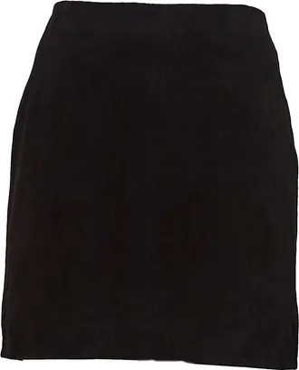 Rotate Dark Brown Mula Suede Mini Skirt