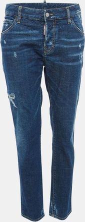 Dsquared2 Blue Distressed Denim Cool Girl Jean