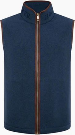 Holland Cooper Mens HOLLAND COOPER COUNTRY FLEECE GILET DUSTY BLUE - Size: 38