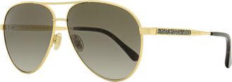 Jimmy Choo London Womens Pilot Sunglasses Jimena 06JHA Gold/Havana 60mm