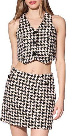 Walter Baker Tory Vest Top in Herald Houndstooth at Nordstrom Rack, Size X-Small
