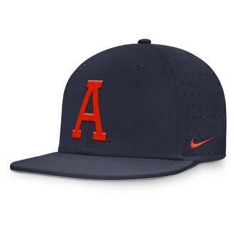 Nike Auburn Dugout True Nike Mens Dri-FIT College Fitted Hat in Blue | NC1441SAUN-EL4