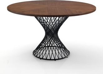 Oresteluchetta Mesa Efecto Madera Acabado Nogal Cm. Alto 75 X &Oslash; 137