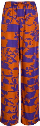 Dries Van Noten Puvis Printed Wide-leg Trousers - Orange - 42 (UK14 / L)
