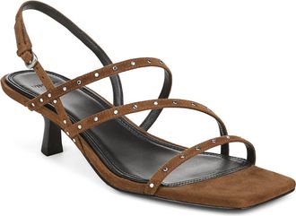 Vince Tania Studded Leather Strappy Sandal in Elmwood at Nordstrom, Size 5.5