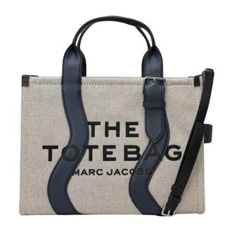 Marc Jacobs Wavy Canvas Medium Tote - Dames - Shoppers - Beige - ONE Size - Leer - Tassen