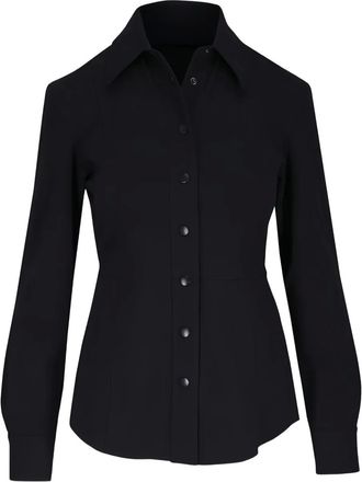 Akris Camicia con colletto abbottonato - Nero