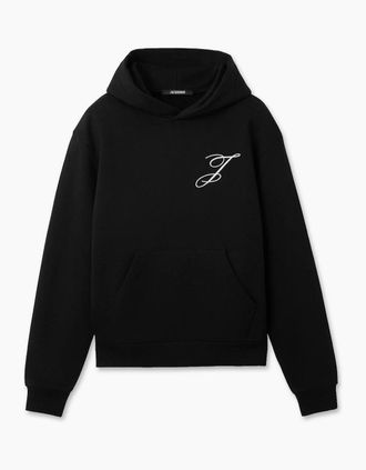 Jacquemus Mens Mens Black Jacquemus Le Hoodie Logo Sweatshirt - Size: 34