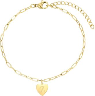 Adornia Initial Chain Bracelet in Gold-Z at Nordstrom Rack
