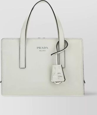Prada structured leather shoulder bag