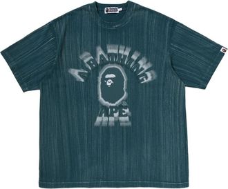 A Bathing Ape Brush College Relaxed Fit T-Shirt Green 0ZXTEM310091QGRX