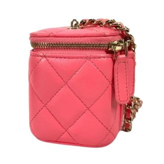 Chanel Pre-owned Ap1340 Schoudertas - Dames - Pre-owned - Roze - Maat: ONE Size Leer