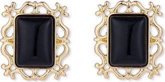 Petit Moments Viva Stud Earrings in Gold/Black at Nordstrom