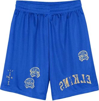 Travis Scott Shorts con stampa grafica - Blu