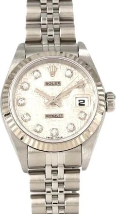 Rolex Orologio Pre-owned Datejust in Acciaio Inox e Oro Bianco - - Pre-owned - Donna - Grigio - ONE SIZE
