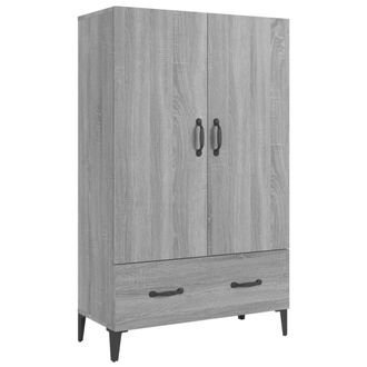 Berkfield Home Highboard Grey Sonoma 70x31x115 cm Engineered Wood | Size: 70 x 31 x 115 cm