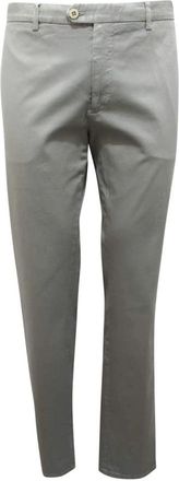 Etro Italiaanse Stijl Broek - Heren - Chinos - Grijs - 2XL - Katoen - Broeken