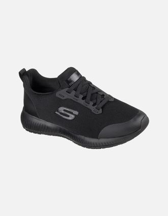 Skechers Womens Skechers Womens/Ladies Squad SR Wide Shoes - Black - Size: 5