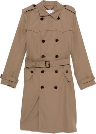 Burberry Foxfield Trench - Heren - Trenchcoats - Bruin - L - Katoen - Jassen