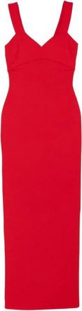 Solace London Maxi-jurk met V-hals - Dames - Maxi kleedjes - Rood - XS - Kleedjes