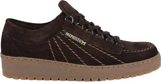 Mephisto Regenboog Veterschoen - Donkerbruin - Heren - Sneakers - Bruin - 46 EU - Su&egrave;de - Schoenen