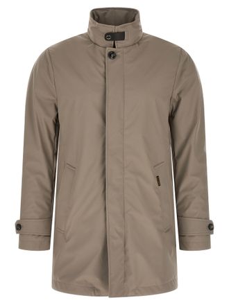 Moorer Gray Polyester Shell Mens Jacket