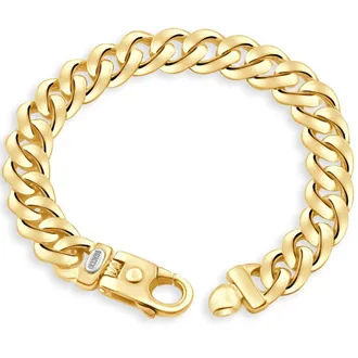 Pompeii3 Mens Cuban 14k Gold (71gram) or Platinum (133gram) 11.5mm Link Bracelet 8.5