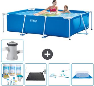 Intex Piscina Con Estructura Rectangular - 220x150x60 Cm - 7-piezas S20814