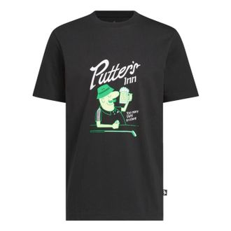 adidas Elevated Chip Graphic T-Shirt Asia Sizing Black KT0170