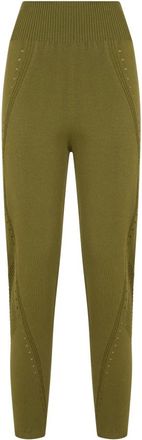 Alberta Ferretti Knitted Leggings - Dames - Leggings - Groen - XL - Broeken