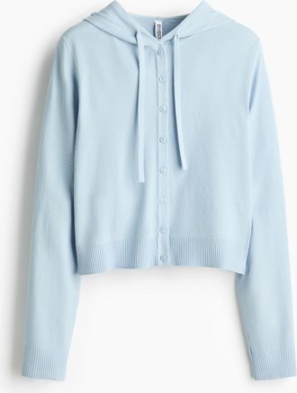 H&M Cardigan mit Kapuze - Blue