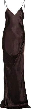 VETEMENTS Reworked Evening Slip Dress - Dames - Avondkleed - Bruin - S - Kleedjes