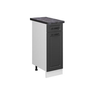 Vicco Mueble Bajo De Cocina R-line, Antracita Casa De Campo, 30 Cm, Et Antracita
